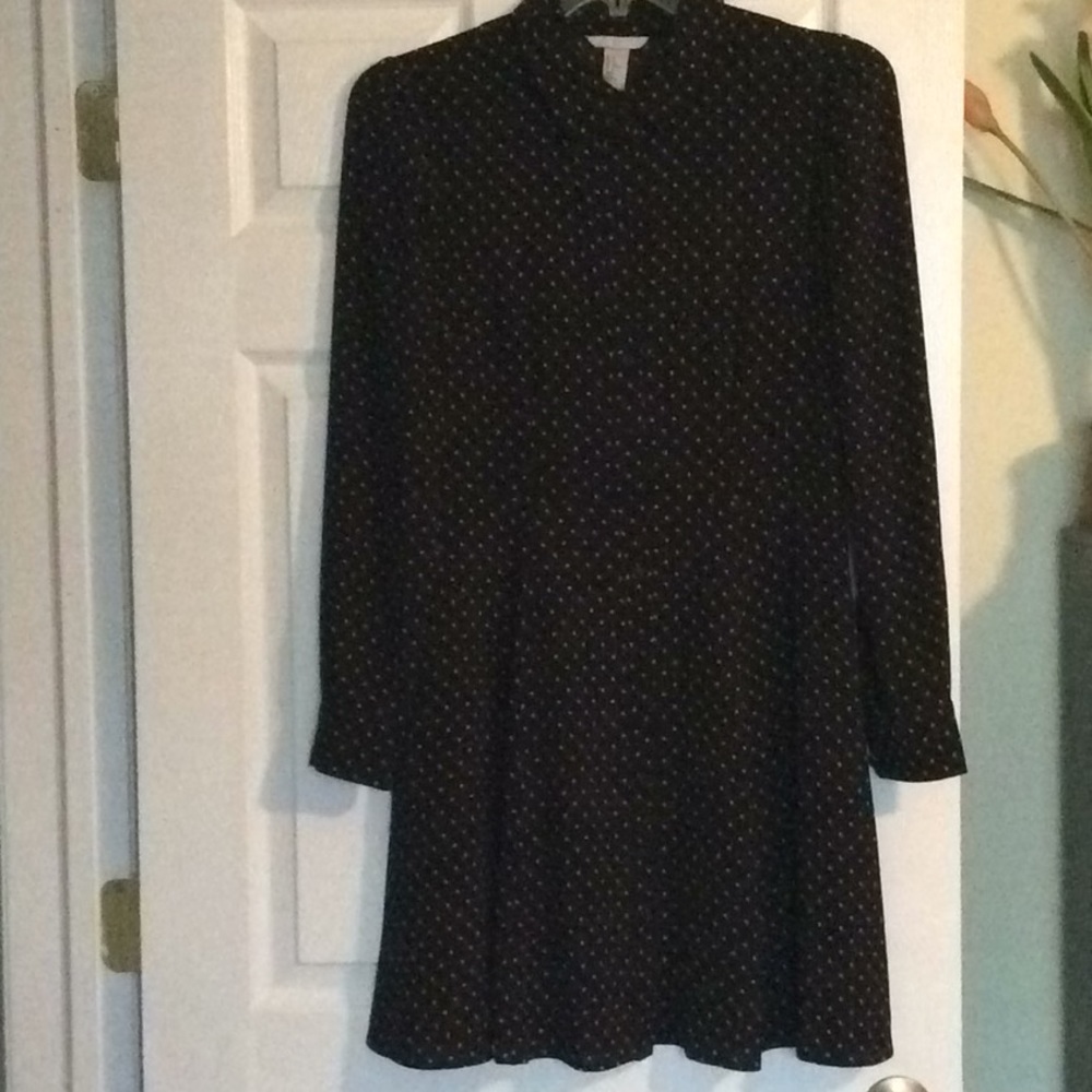 Black and Pink polka dot dress